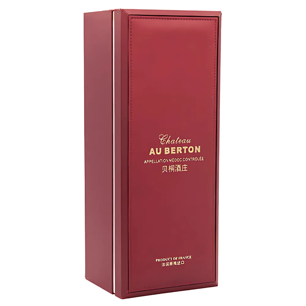 1-Bottle PU Leather Whiskey Gift Box 3