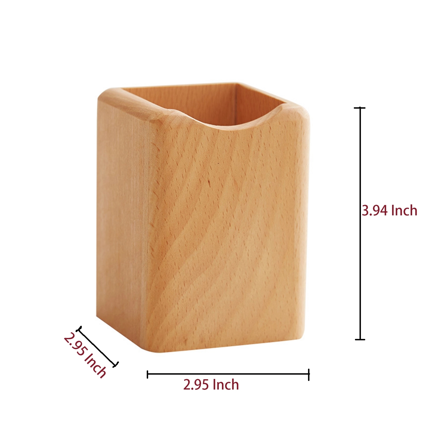 Round Wooden Pen Holder 4