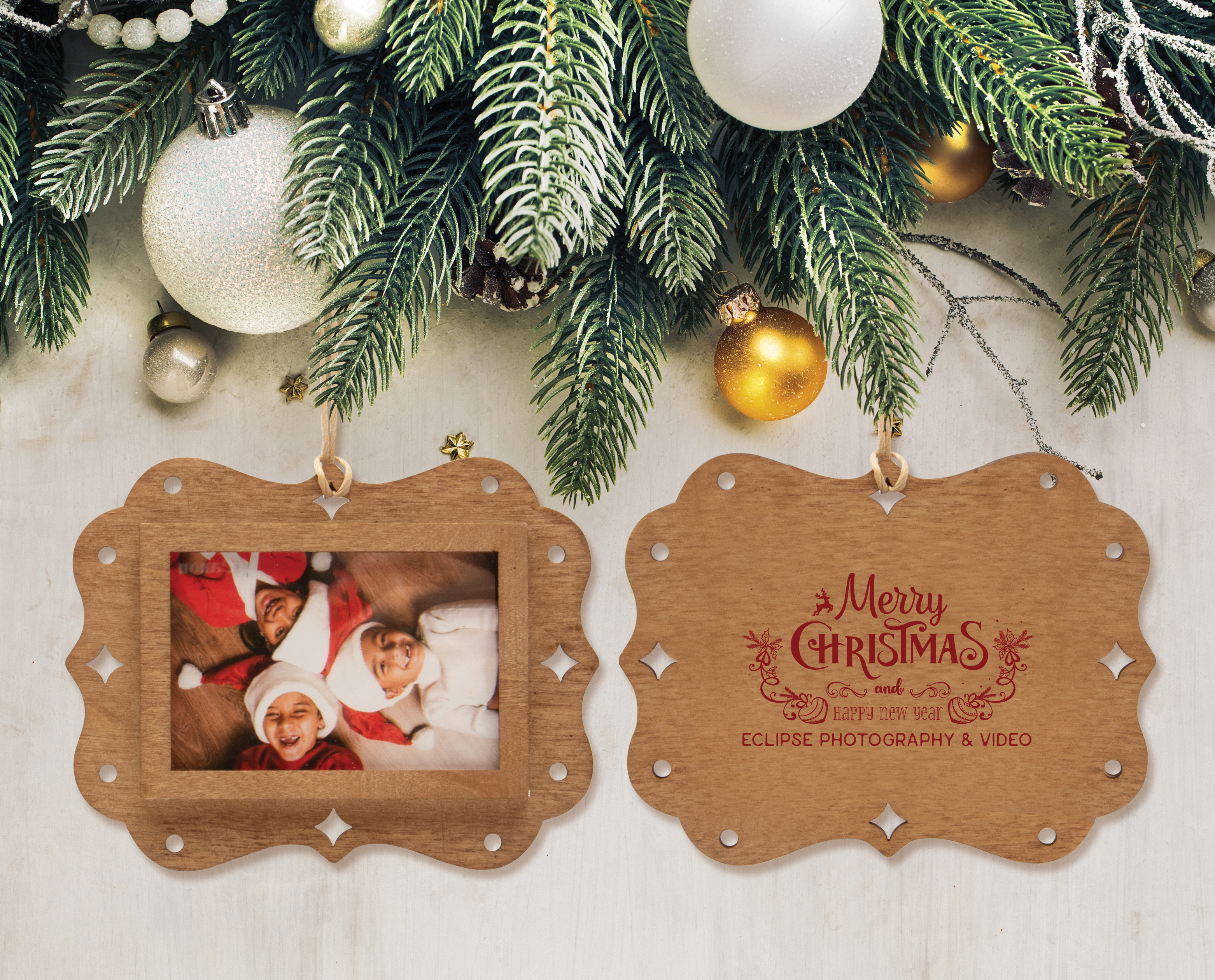 Wood Frame Photo Ornament 4