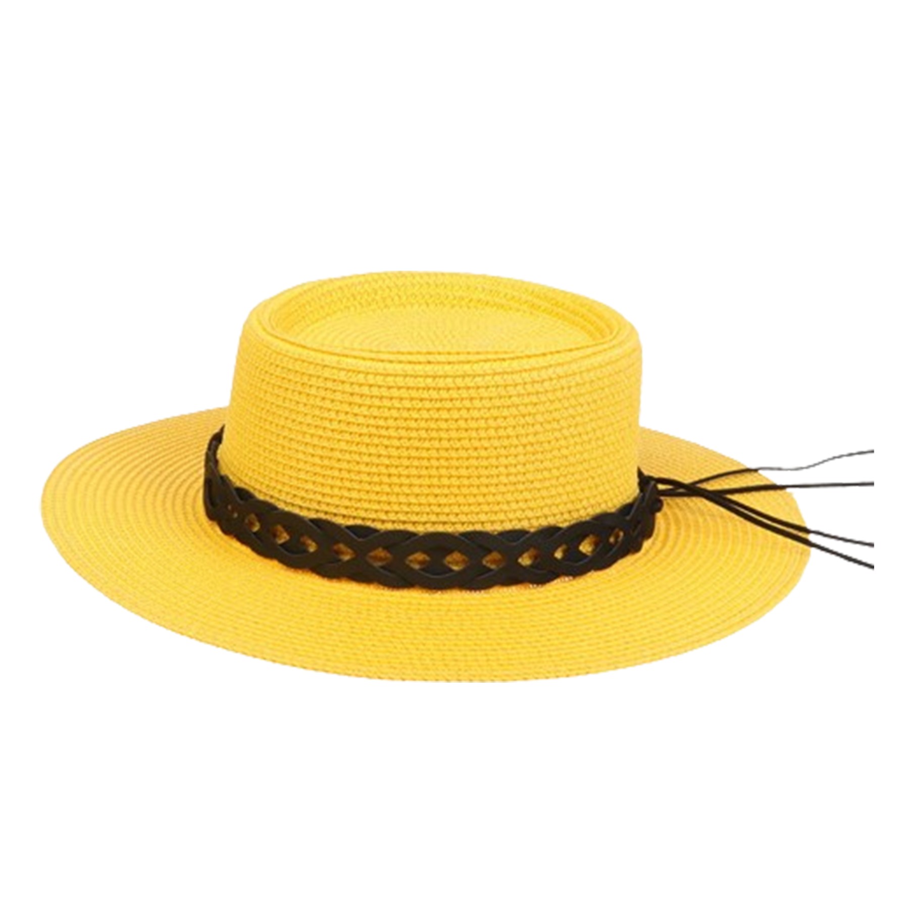 Summer Flat Sun Protective Straw Hat For Women 3
