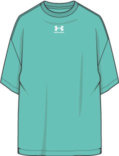 UA Campus Oversize Lockup Girls' Short Sleeve 3