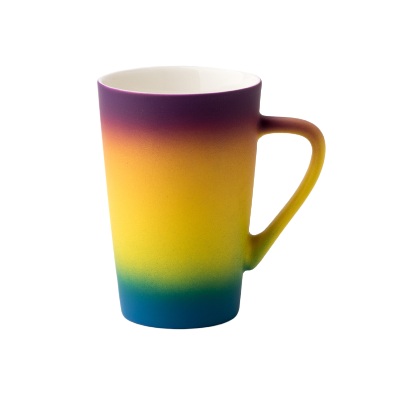 Custom 13 oz. Frosted Gradient Ceramic Mugs 9