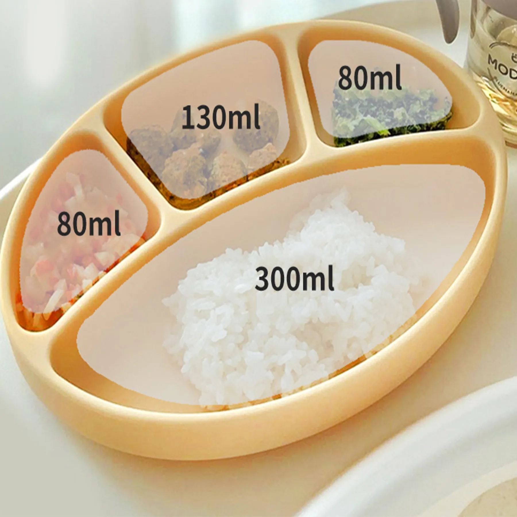 Silicone Four-Quarter Tray Baby SiliconeCutlery 9