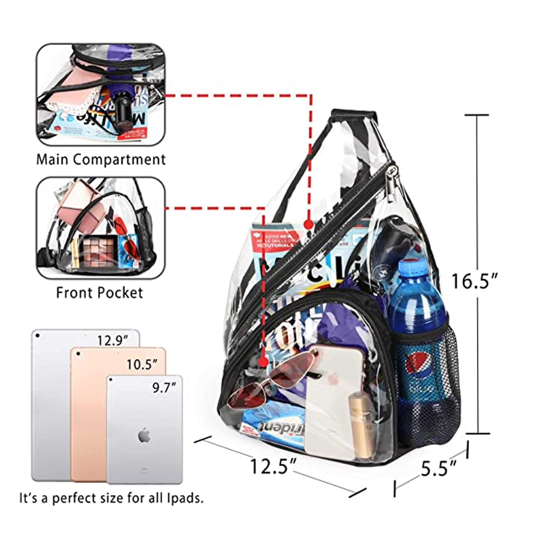 Clear PVC Sling Bag 2