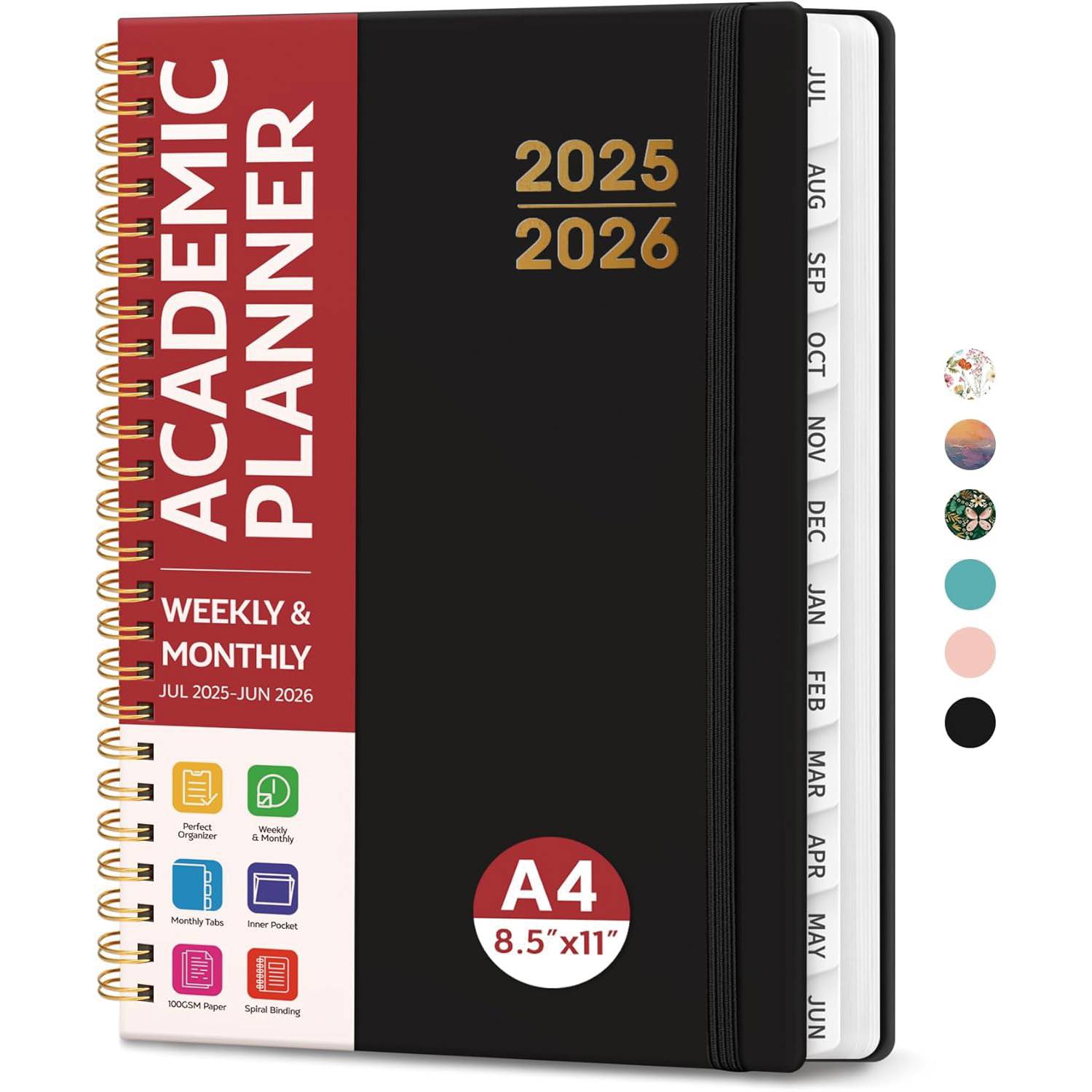 Weekly Monthly Planner Notebook w/Tabs 2