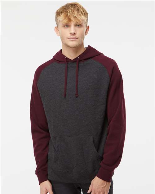 Unisex Raglan Hooded Sweatshirt - IND40RP 21