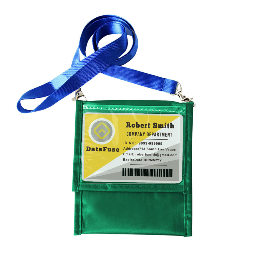 Adjustable Lanyard Neck Wallet - 6.75" x 5.25" 1