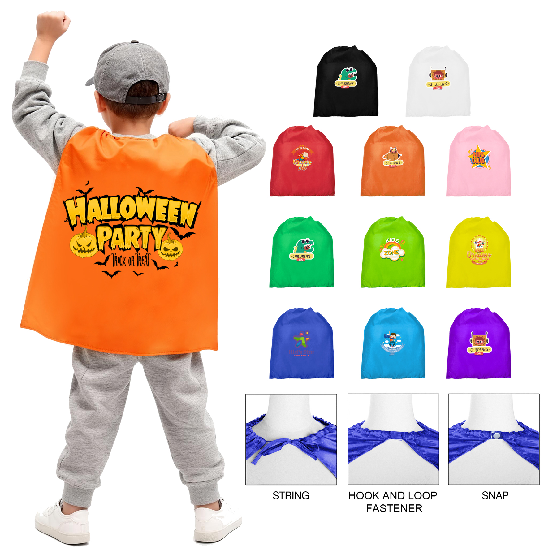 Kids Satin Superhero Cape 10