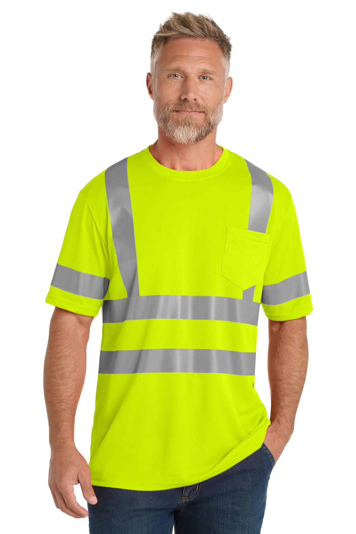 CornerStone ANSI 107 Class 3 Mesh Tee. CS202 3