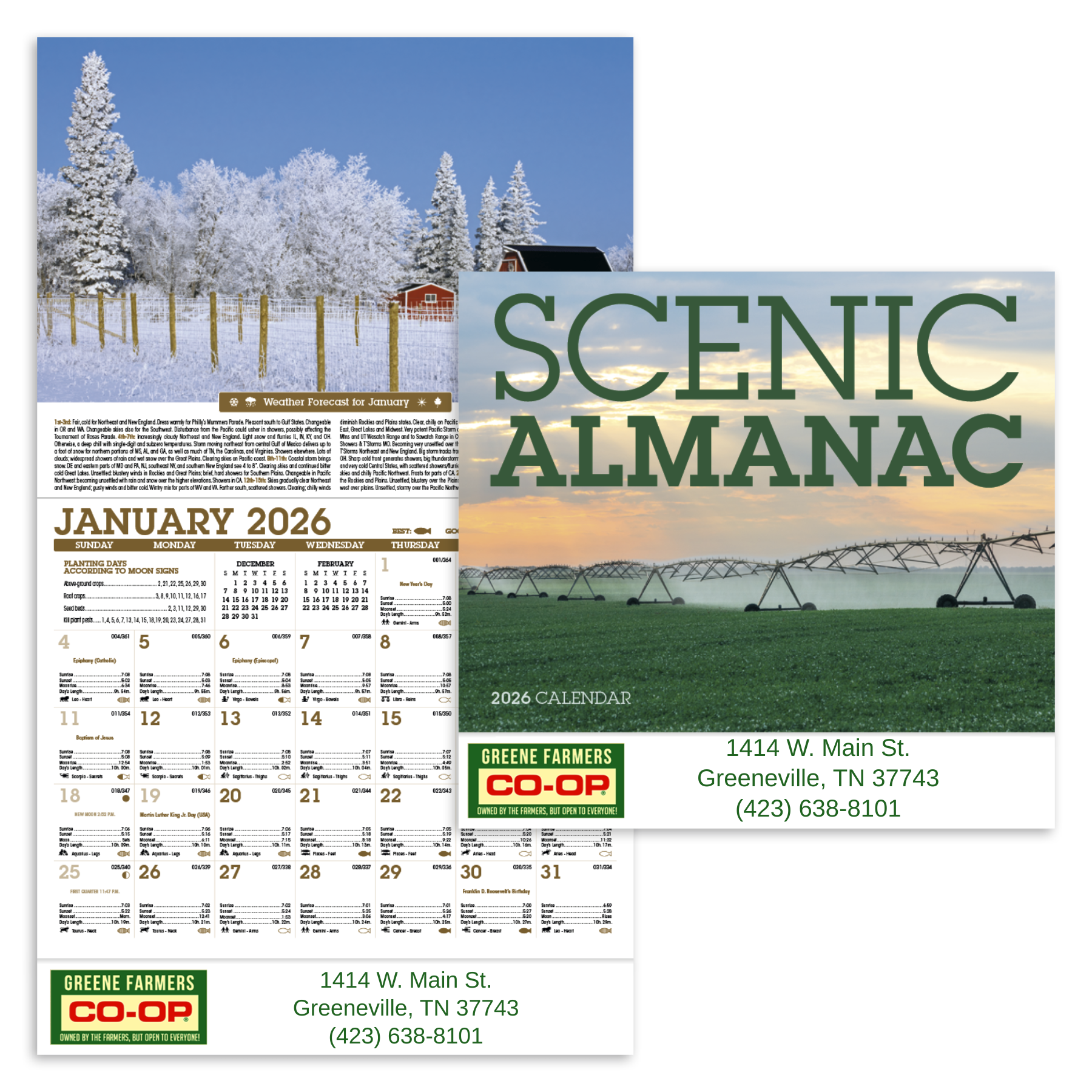 13 Month Scenic Almanac - Stapled 3