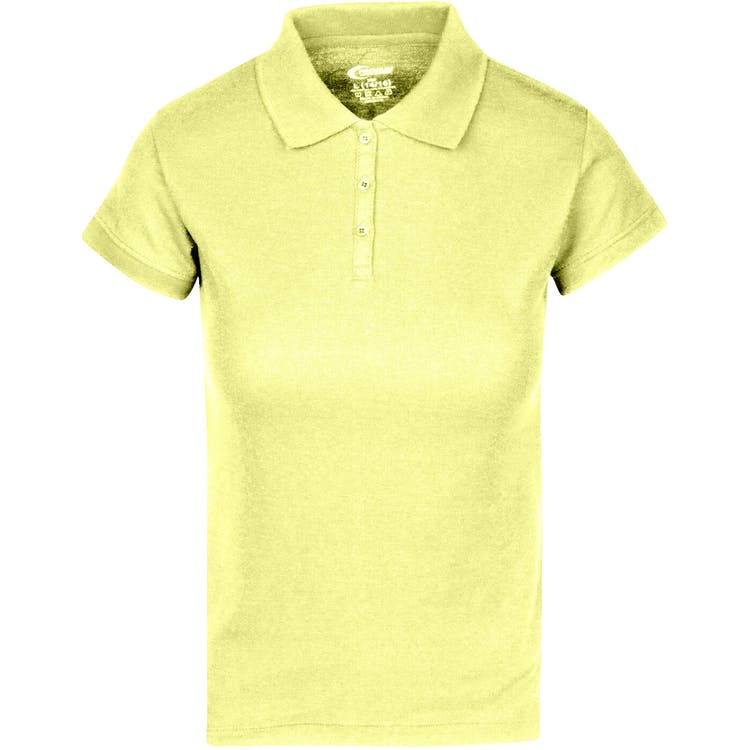 Juniors' Polo Uniform Shirts - Yellow Size 2XL 2