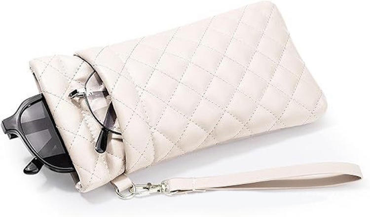 PU Sunglass Pouch with Double Storage Space & lanyard 9