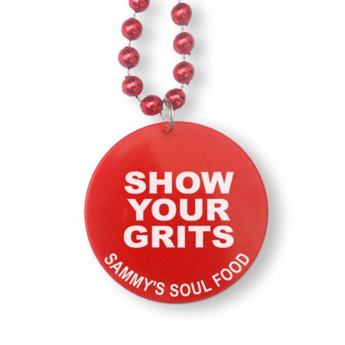 Mardi Gras Beads with Medallion 5