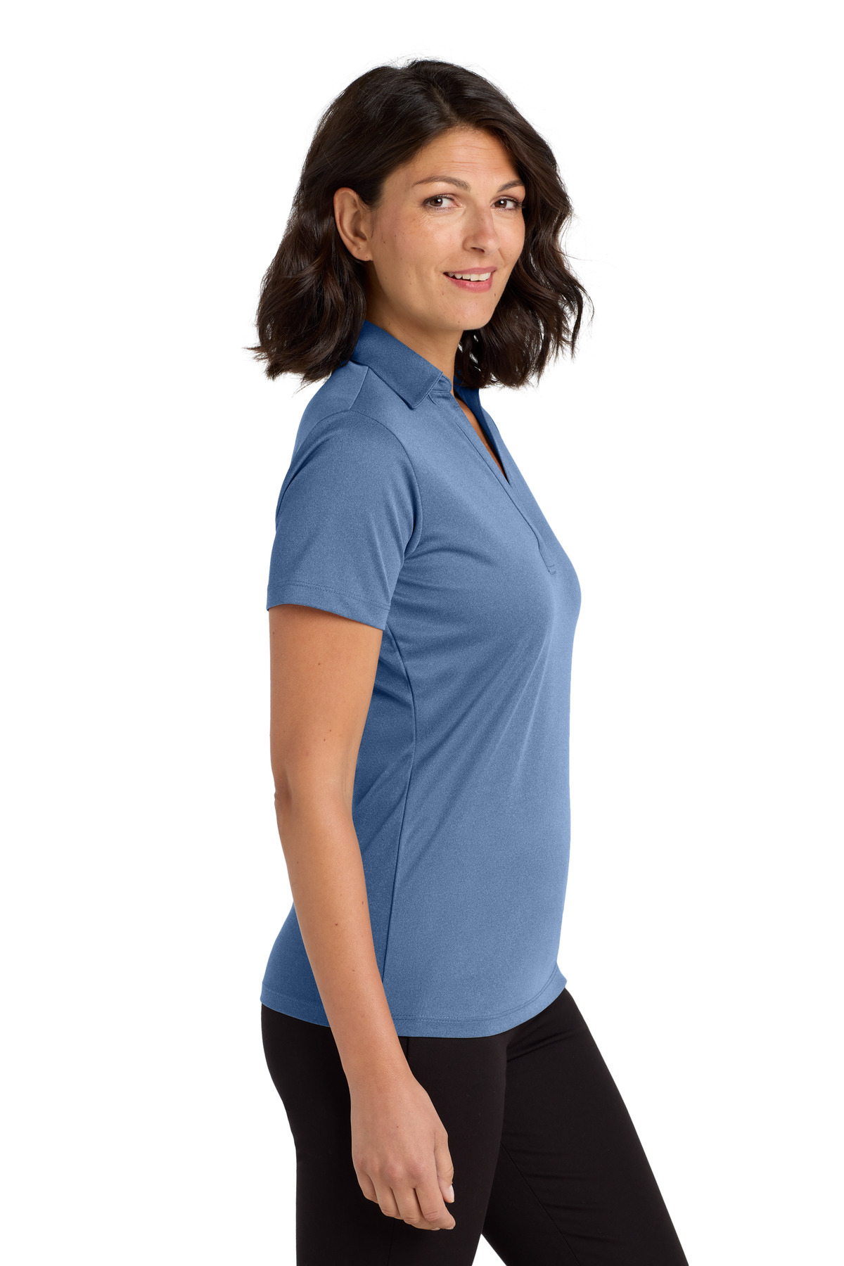 Port Authority Women's Heathered Silk Touch Performance Polo. LK542 16