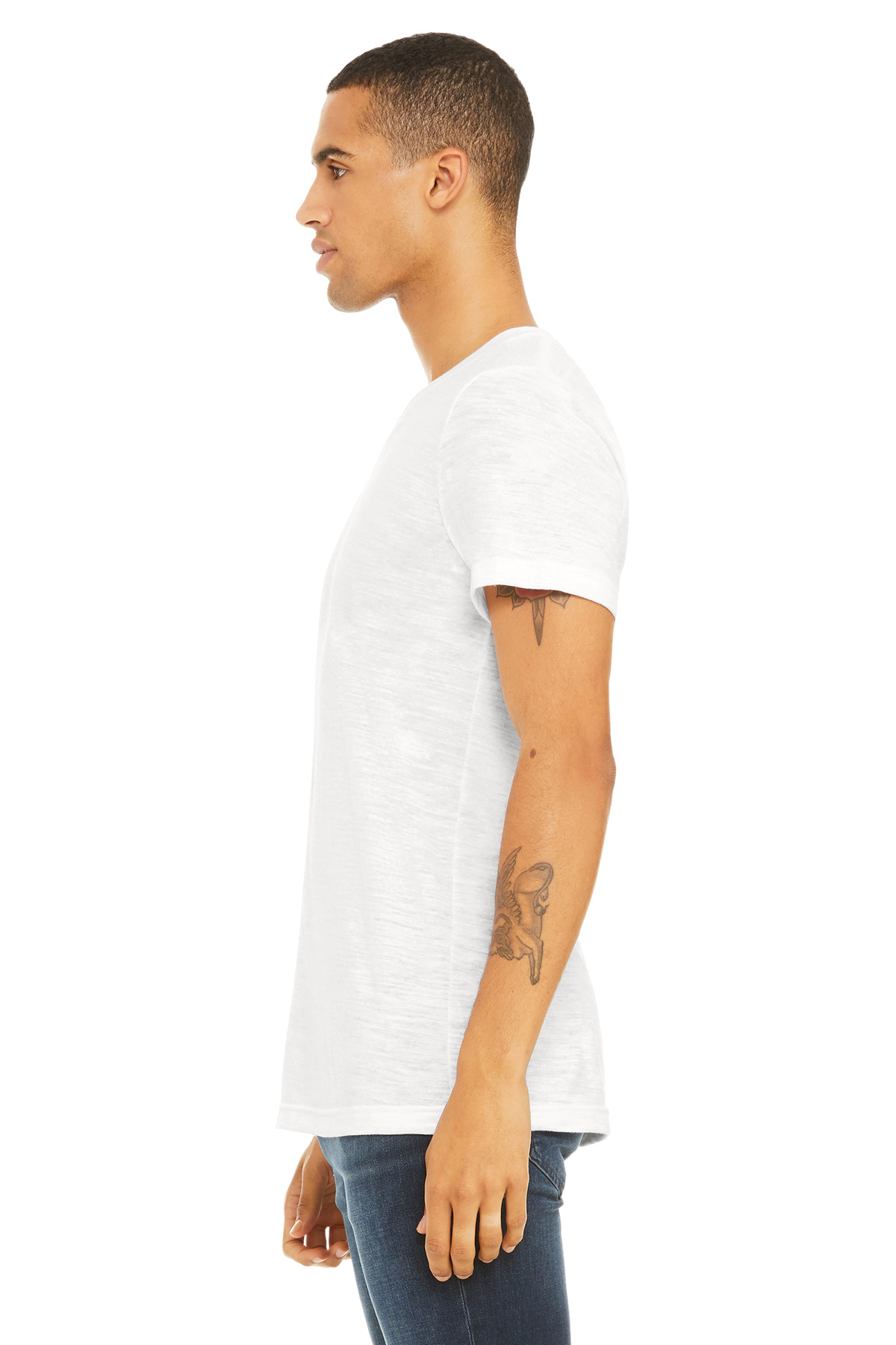 BELLA+CANVAS Unisex Textured Jersey V-Neck Tee BC3655 39