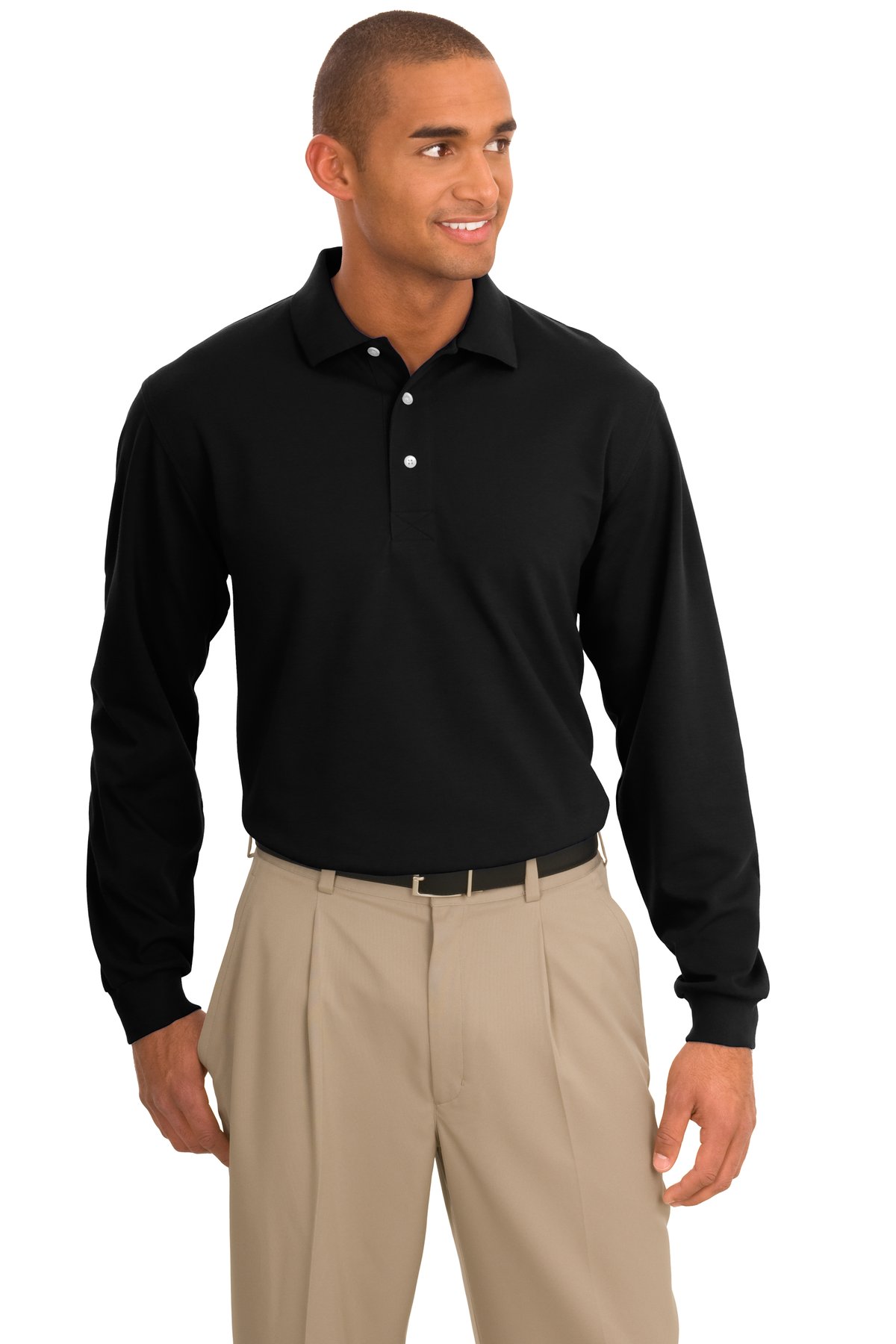 Port Authority Rapid Dry Long Sleeve Polo. K455LS 1