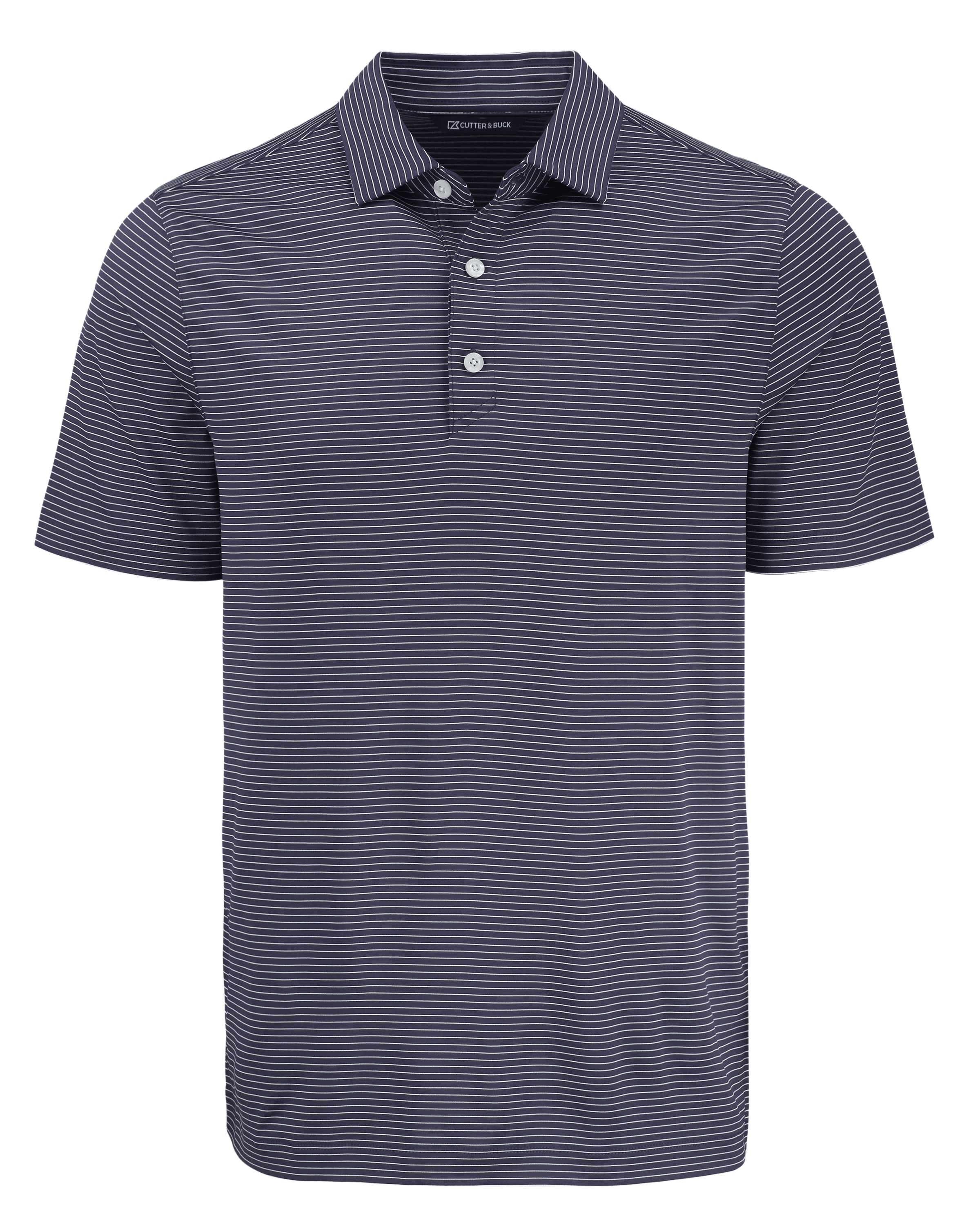 Cutter & Buck Forge Recycled Fine Line Stripe Four-Way Stretch Mens Polo 26
