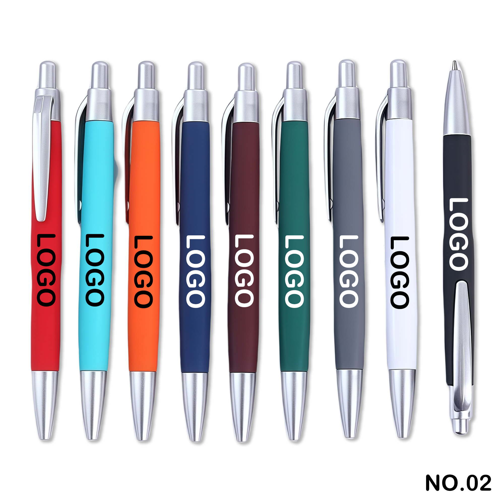 Push-button colored ballpoint pen 2
