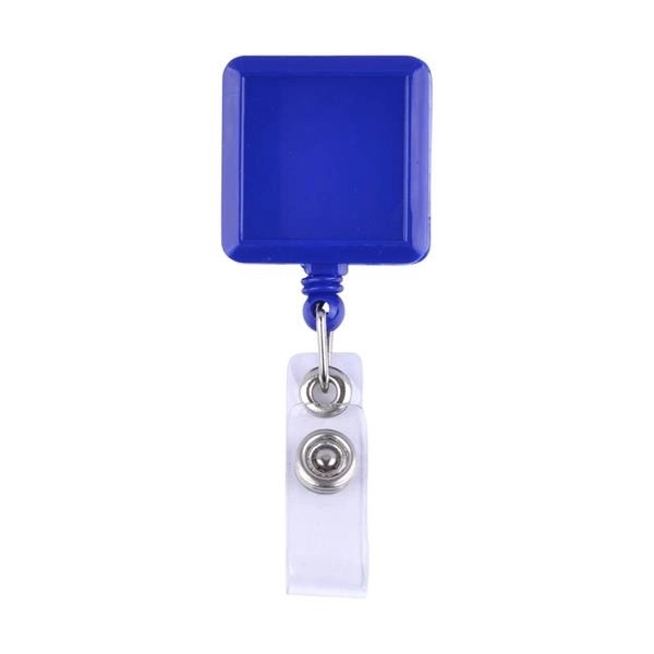 Square Retractable Badge Reel Holder 2