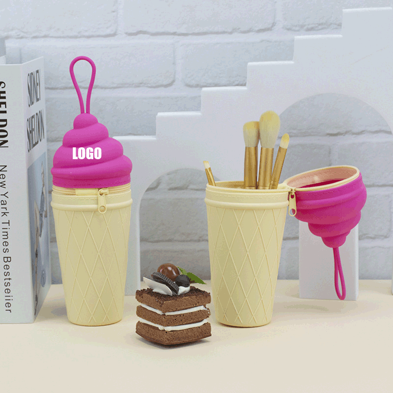 Decoration Ice Cream Pen Holder/Ice Cream Statue Cosmetic Brush Pot 1