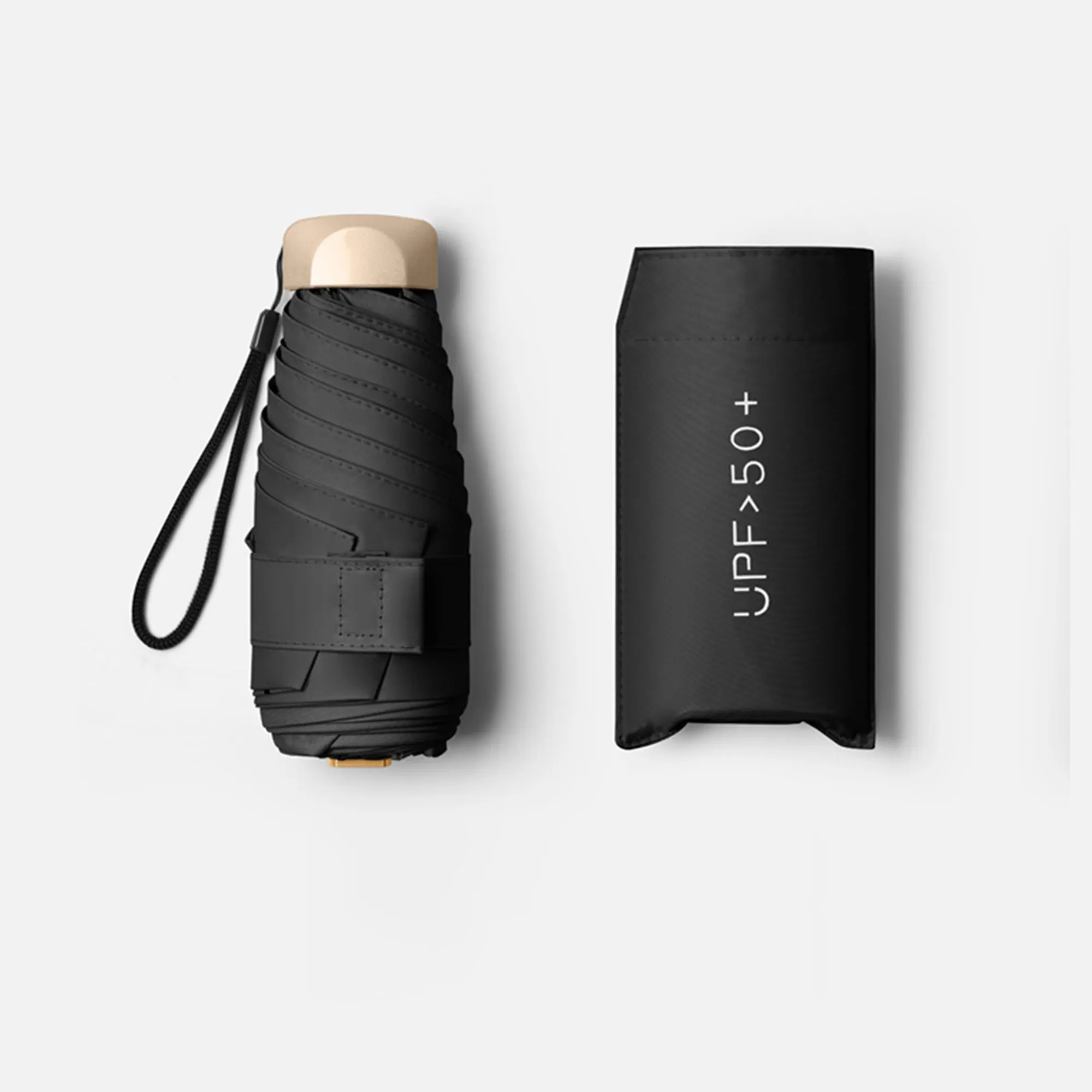 Compact Travel Umbrella Windproof UV Protection Rain 4