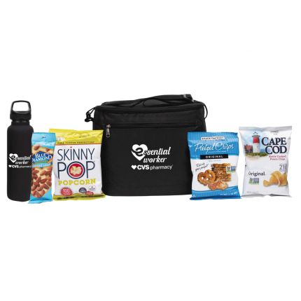 Deluxe Appreciation Cooler Water Bottle Set With Snacks 2