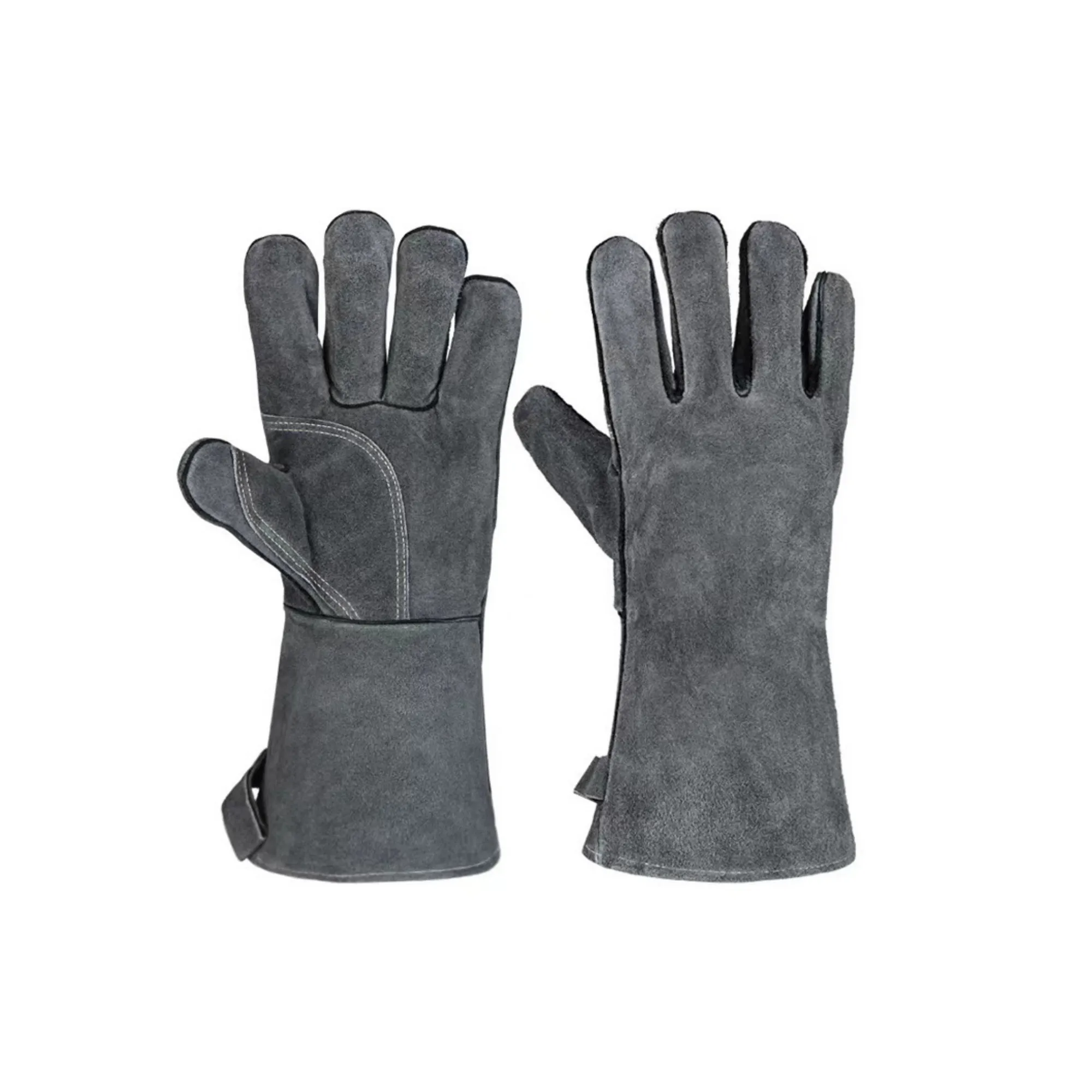 Heat - Resistant 500 Celsius Insulated Cowhide Gloves 5
