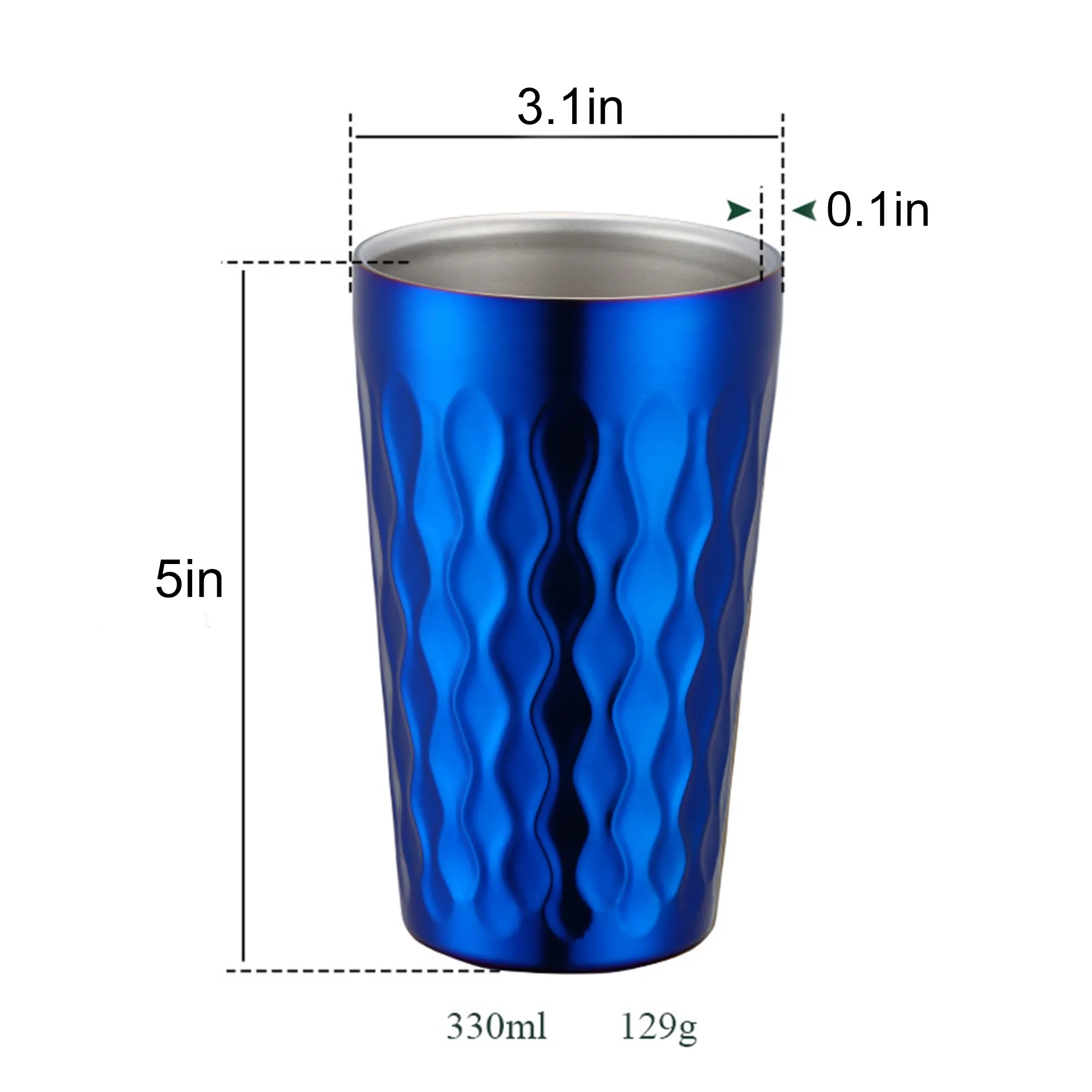350 ML Portable Heat-Resistant Water Cup, custom water bottle with logo imprint 3