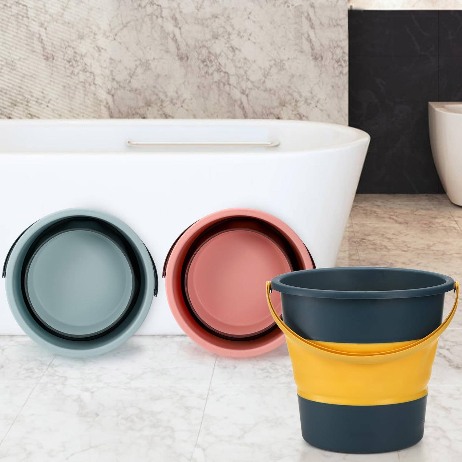 Foldable Bucket w/ Handle 2