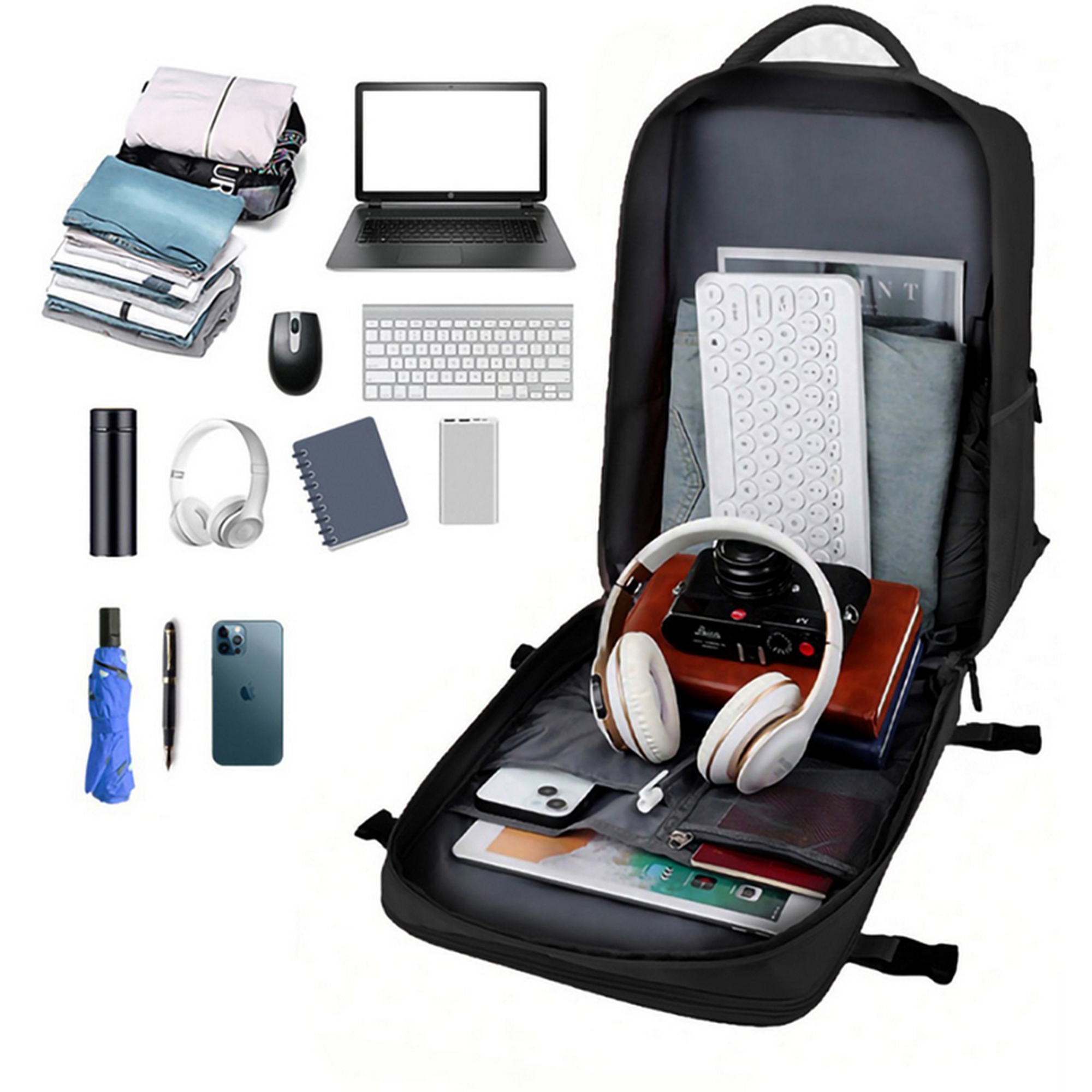 Multi-compartment high-capacity travel backpack 3