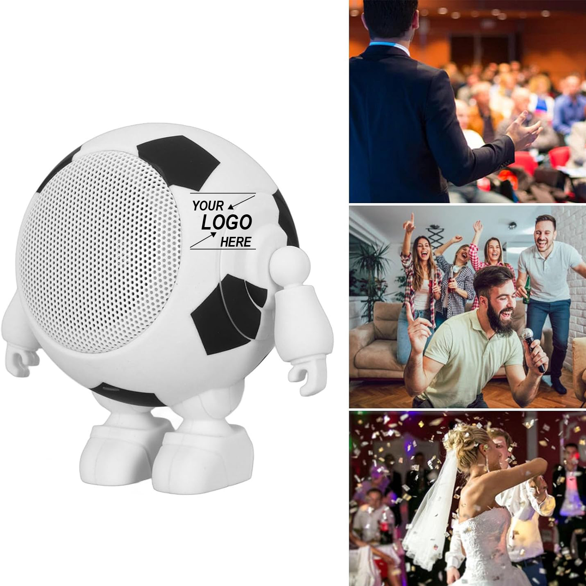 Wireless Robotic Soccer Ball Speaker