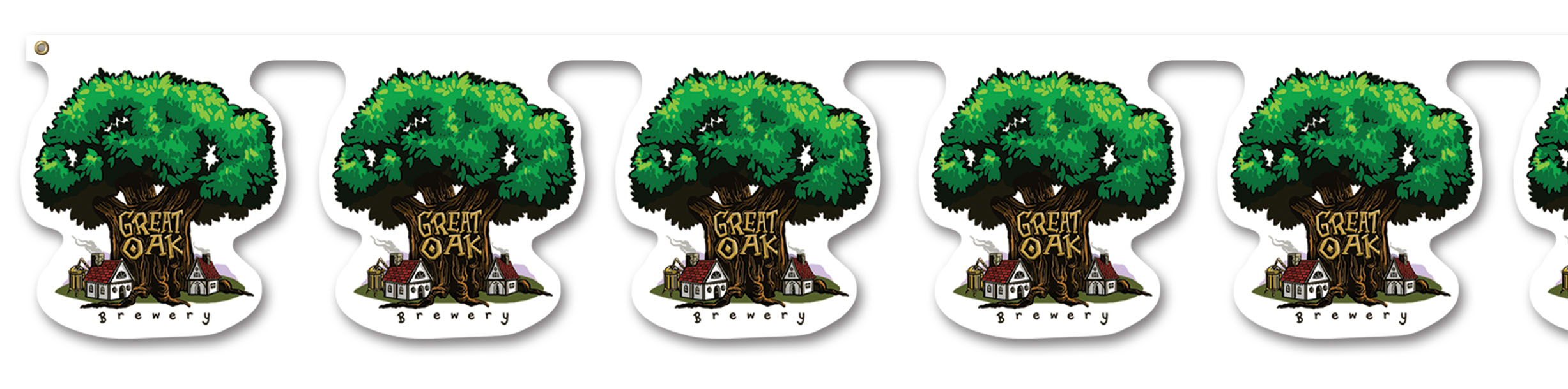 Custom Shaped Printed Pennant Banner