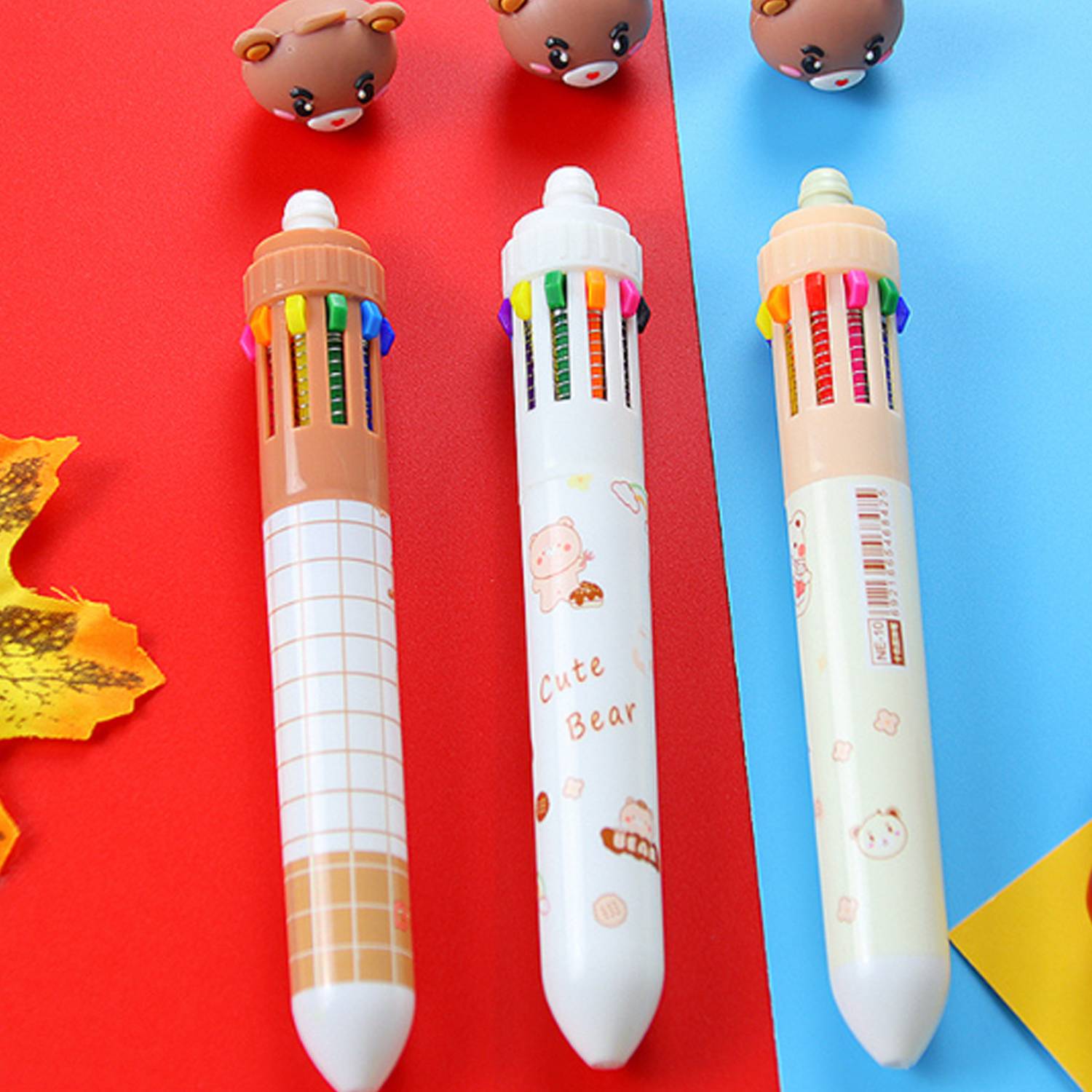 10 Colors Christmas Press Ballpoint Pen 4