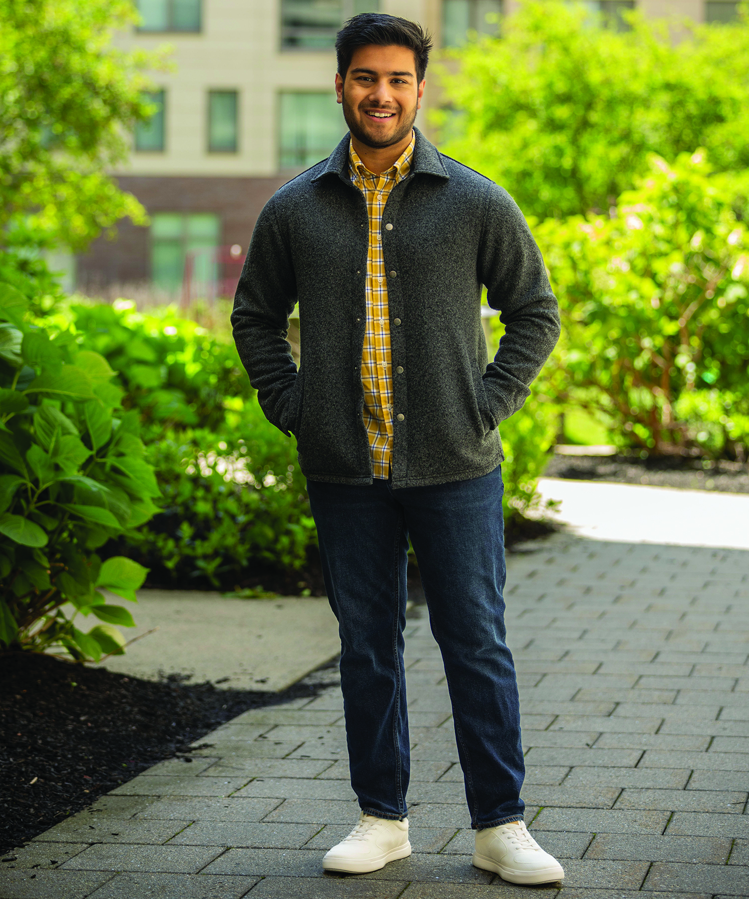 Heathered Fleece Snap Shacket