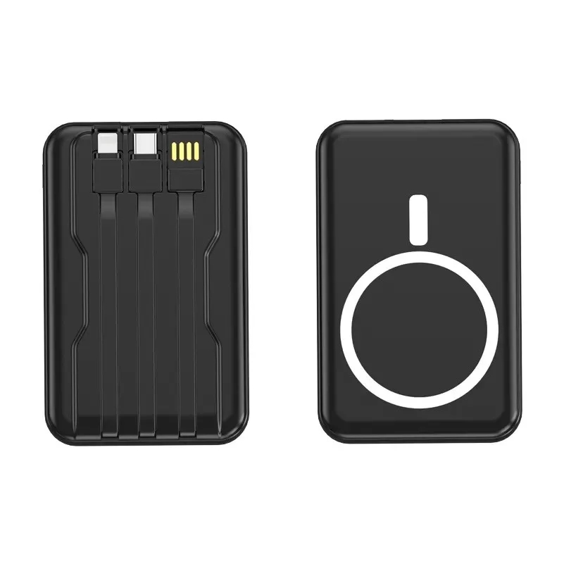 10000mAh Magnetic Power Bank w/ Cable & 15W Wireless Charger 6