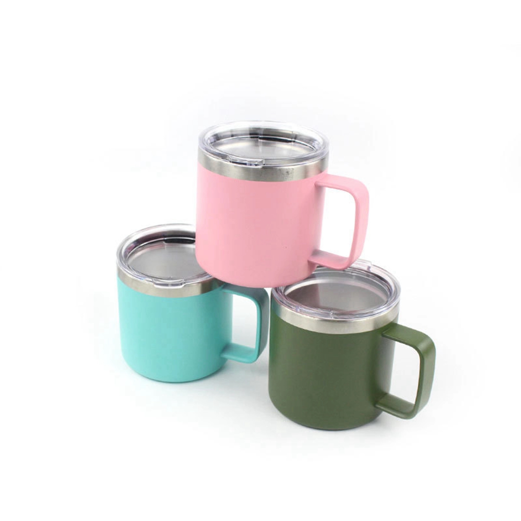 14 oz Stainless Steel Cup with Handle 2