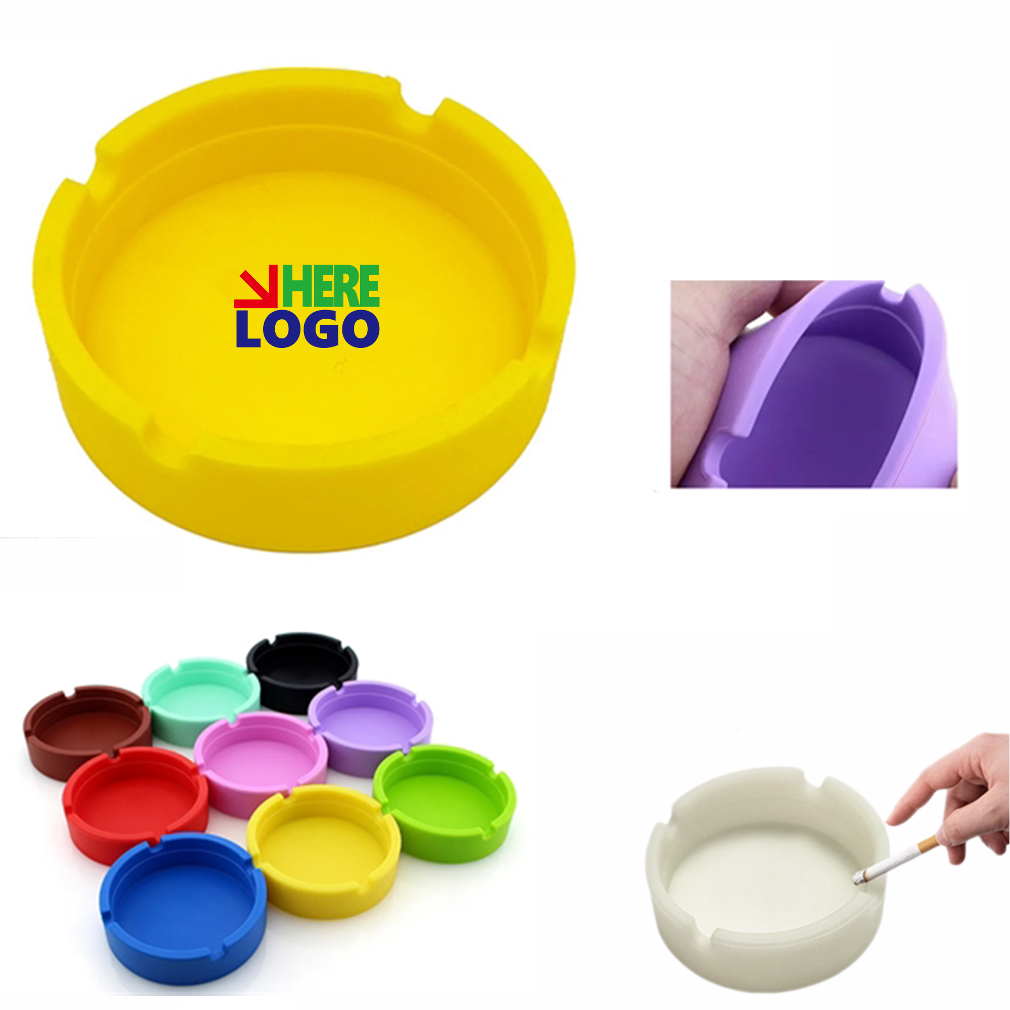 Custom Silicone Rubber Ashtray MOQ 10pcs 2