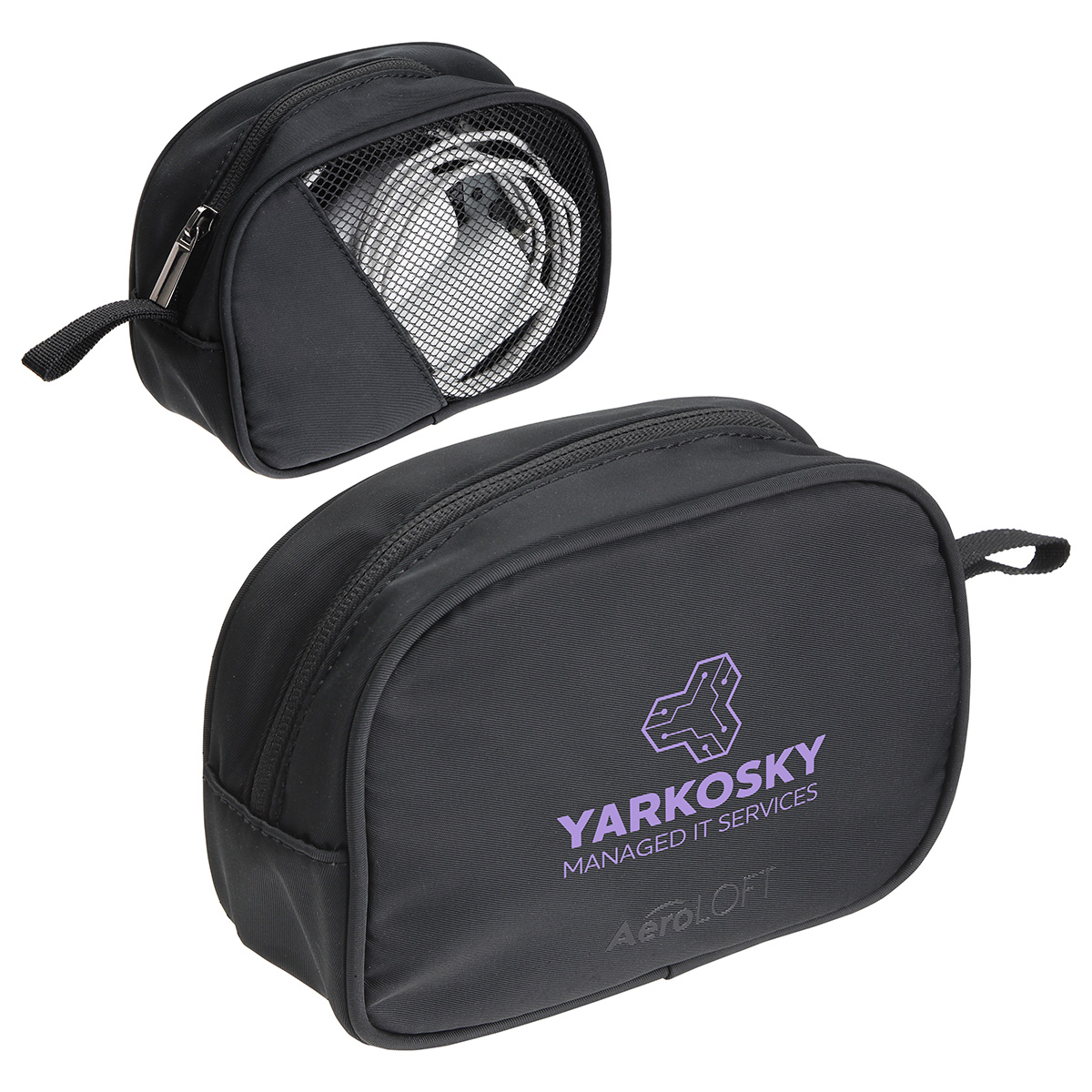 AeroLOFT® Jet Black Tech Organizer Mesh Pouch 6