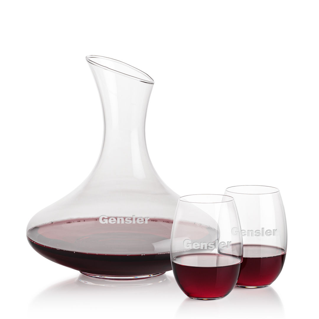 Innisfil Carafe & Carlita Stemless Wine 2