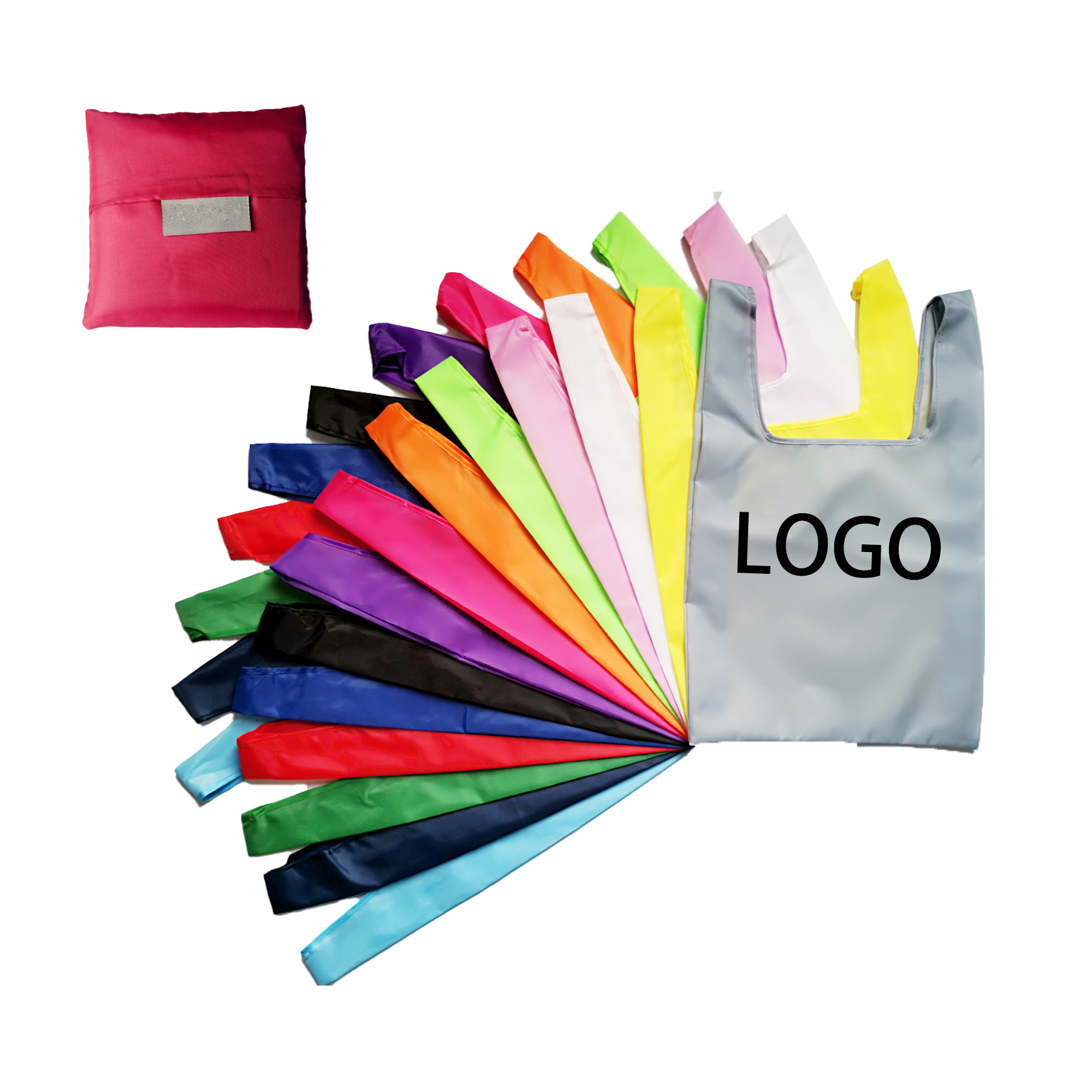 Foldable Reusable Grocery Shopping Tote Bag with Storage Bag 3