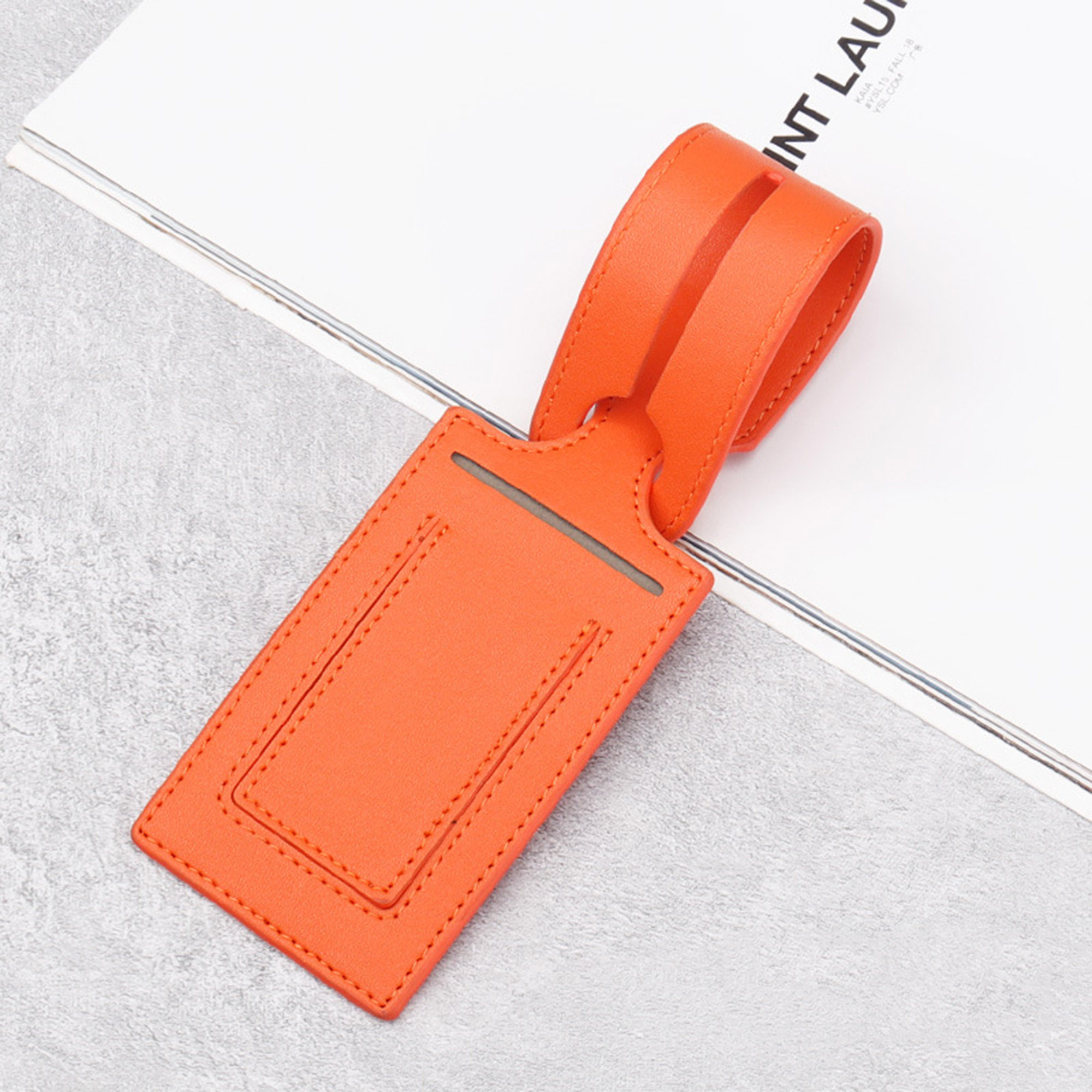 Premium Vegan Leather Luggage Tag for Suitcase 4