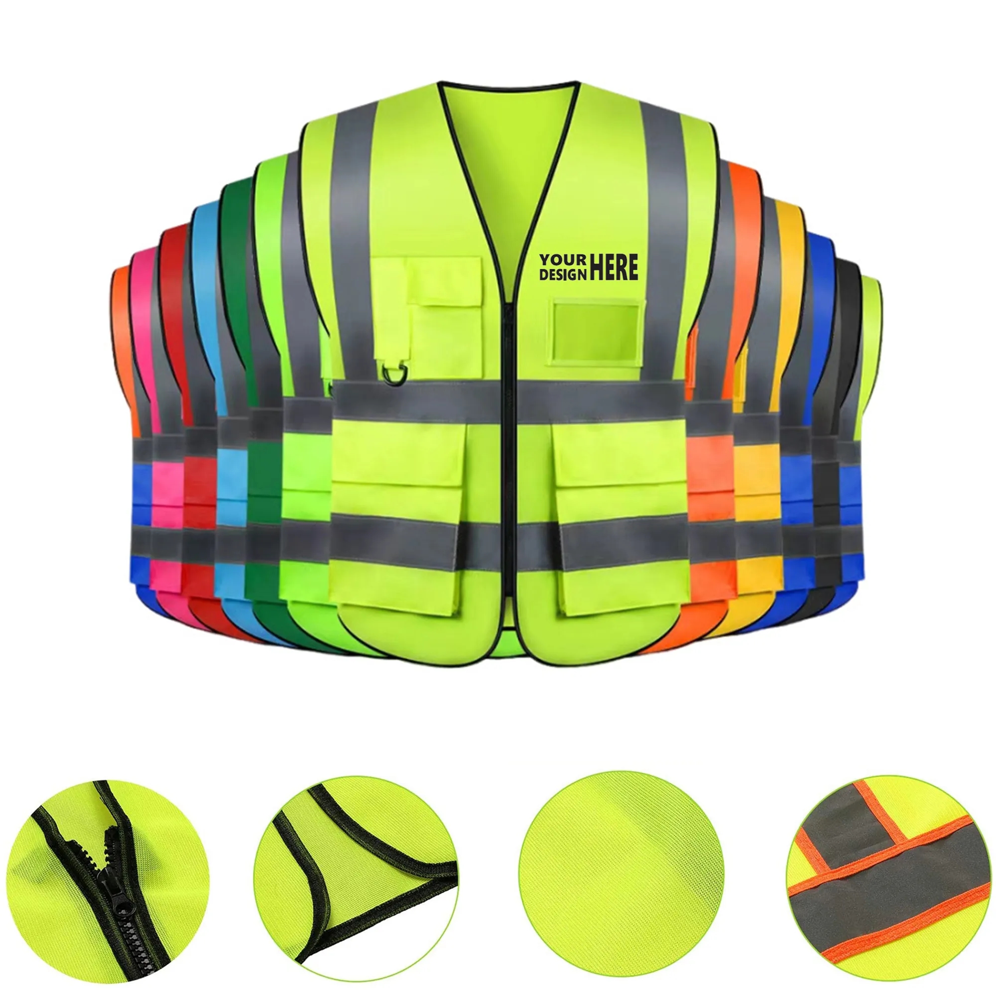 Warp Knitted Reflective Safety Vest 3