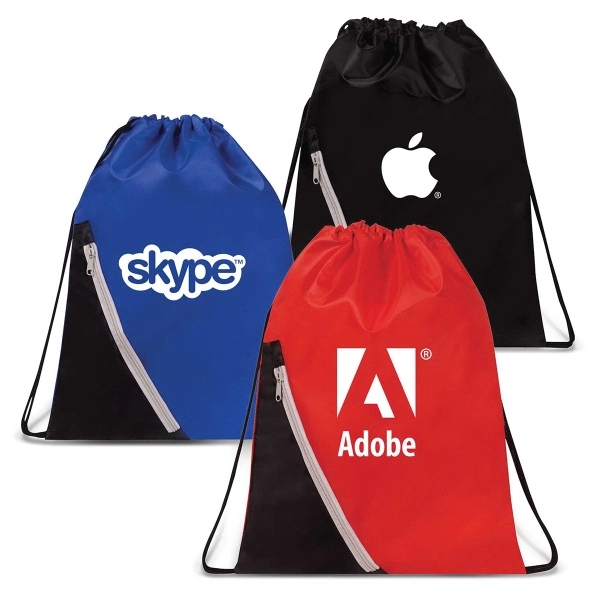 Donato Zipper Drawstring Backpack 2