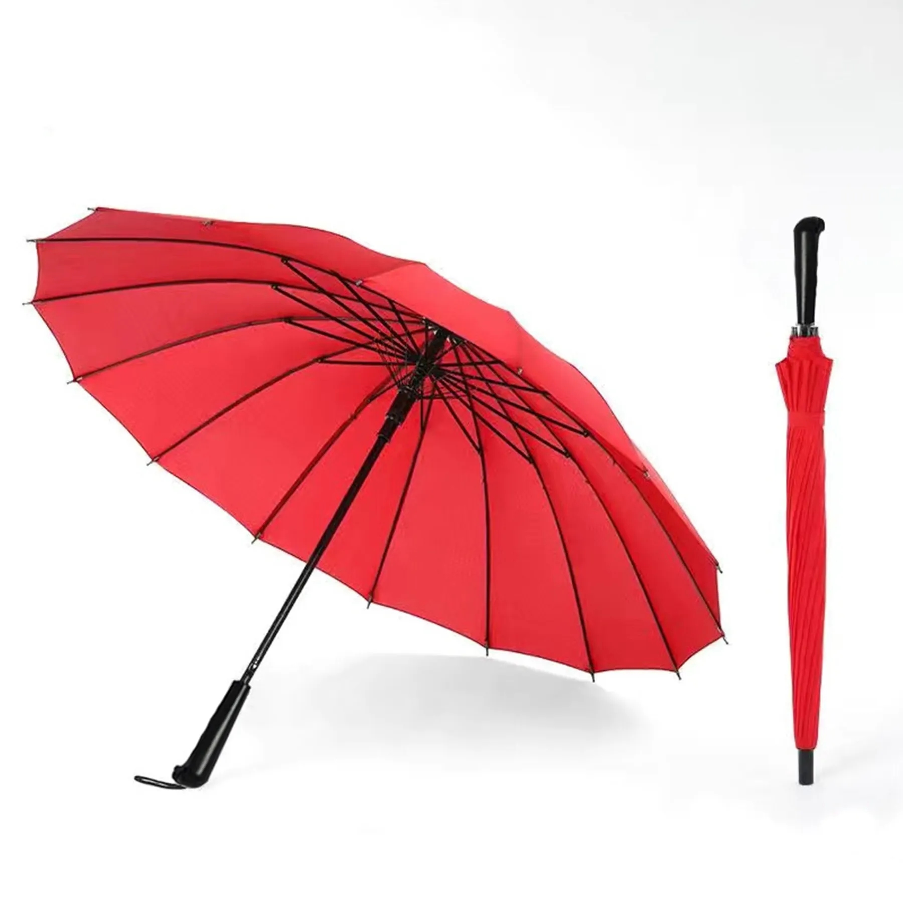 40" Arc Windproof Long Handle Golf Umbrella 8