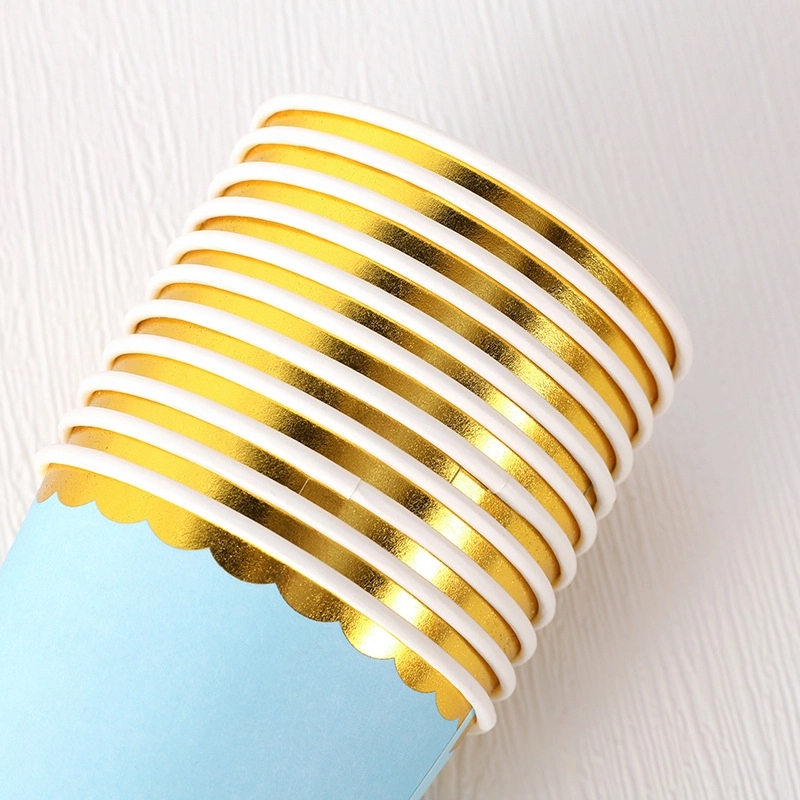 9 oz Disposable Party Picnic Beverage Ice Cream Paper Cup 8