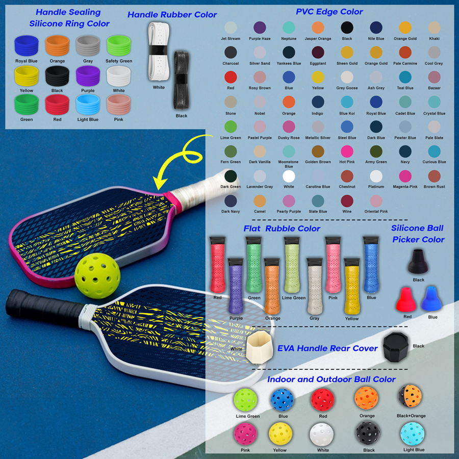 Wooden Pickleball Set w/ Zipper Bag 2