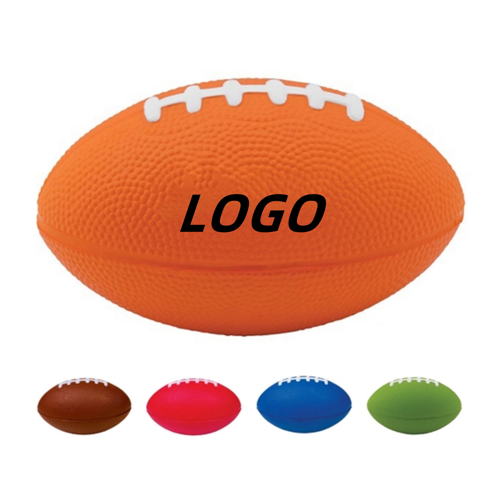 Pu Rugby Shape Stress Foam Ball 2