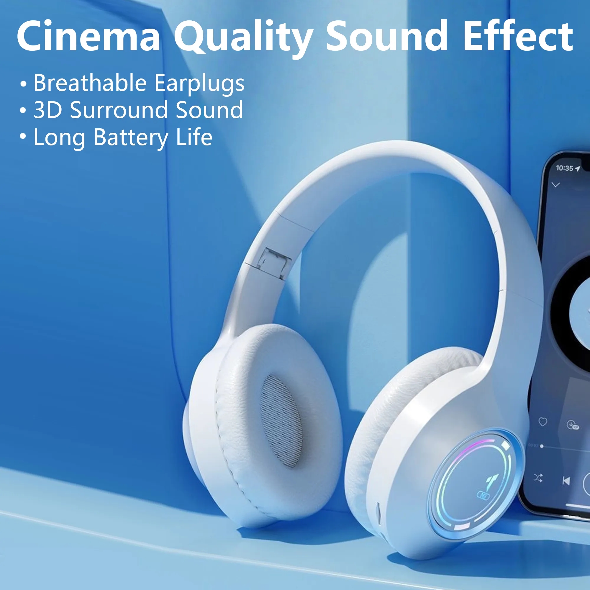 Foldable Wireless Over Ear Headphones 7