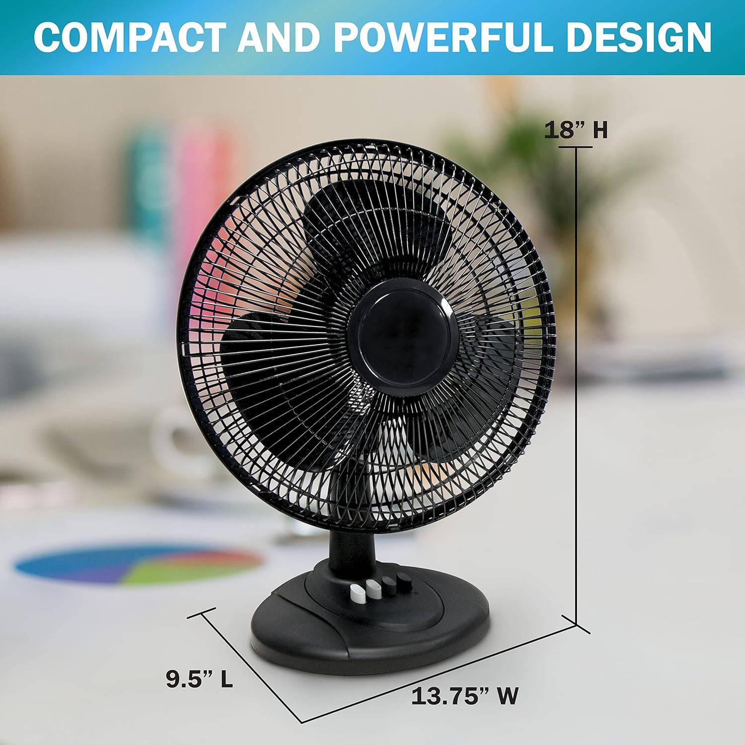 12 inch Oscillating Table Fan 3