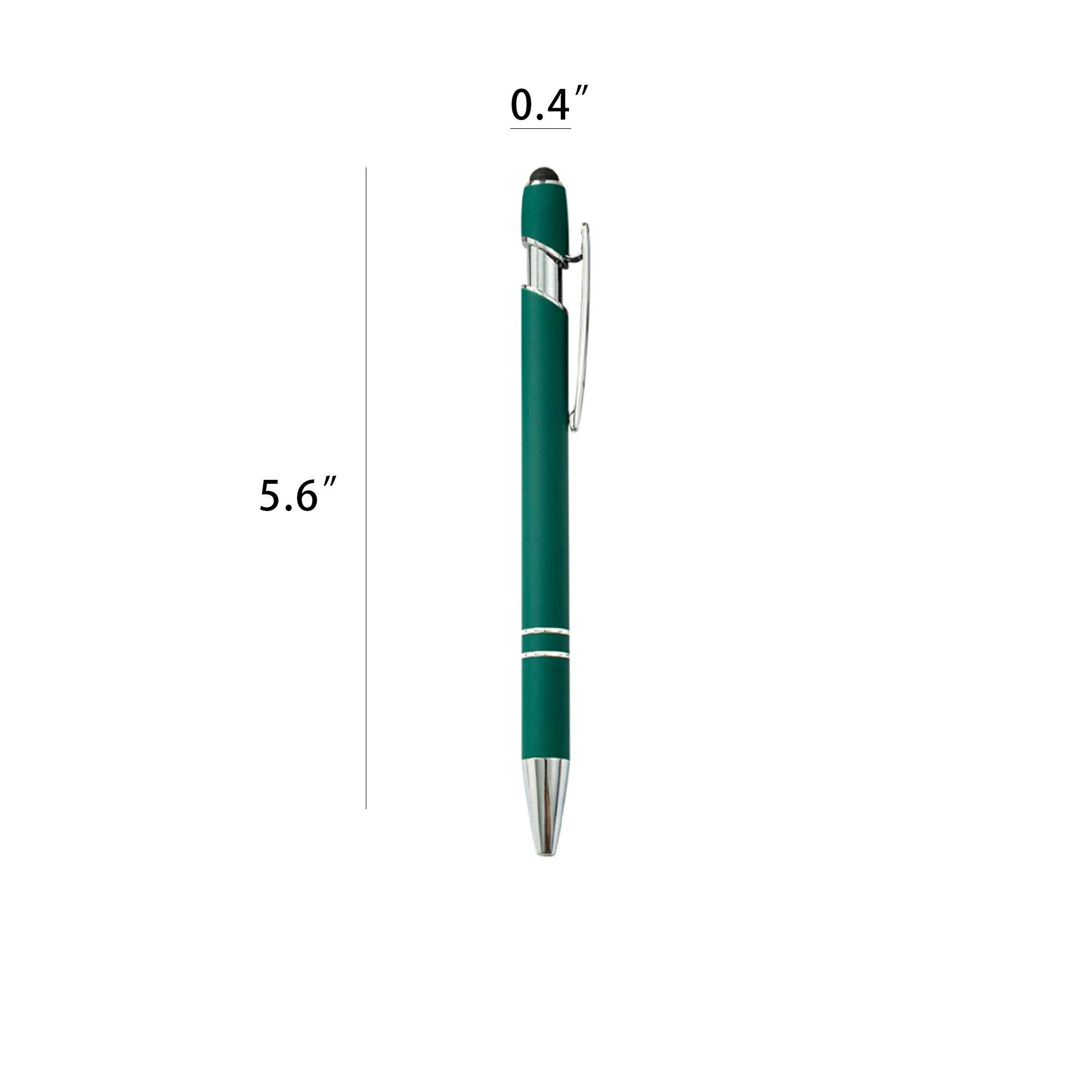 Softy Touch Screen Metal Ballpoint pen With Stylus 5